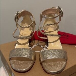 Christian Louboutin Metallic Gold Heels
